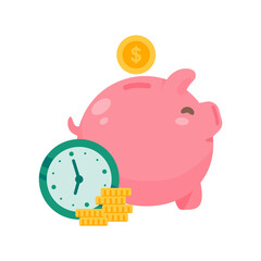 piggy bank and dollar coin Ideas for saving money for the future