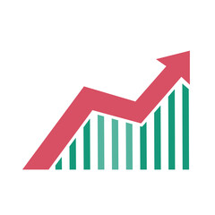 Stock chart. Digital asset investment idea.