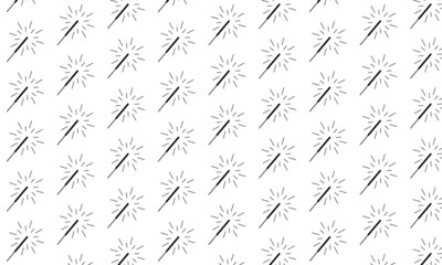 Diwali festival crackers seamless pattern, crackers on white background 