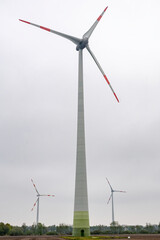 wind turbine in the wind