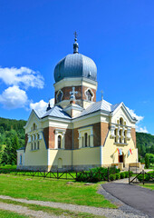 An Orthodox Church in Polany village near Krempna, Low Beskids (Beskid Niski), Poland - obrazy, fototapety, plakaty