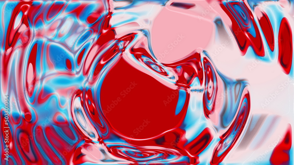 Poster wriggles colorful background. computer generated 3d render
