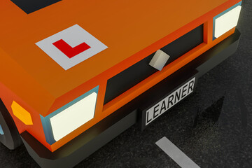 Learner Drivers L Plates, Learning to Drive in the United Kingdom