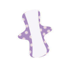 Reusable menstrual pad. Feminine hygiene item.