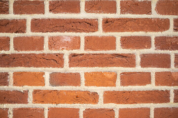 Brick wall can be used as background. Copy space. Horizontal photo.