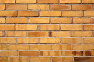 Texture of beige brick wall as background
