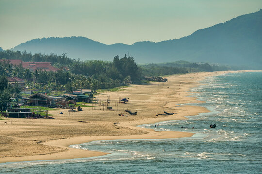 Lang Co beach, view from Hai Van pass, Thua Thien Hue, Vietnam