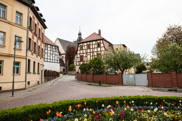 Kirchplatz von Schmölln in Thüringen
