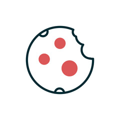 Cookie With Fine Chips Icon