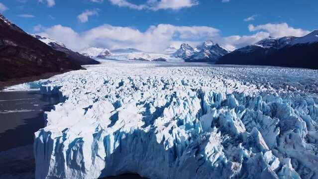 Los Glaciares National Park at El Calafate at Patagonia Argentina. Stunning landscape of iceberg in Patagonia. Perito Moreno Glacial. Patagonia landscape. Travel destination of El Calafate Argentina.