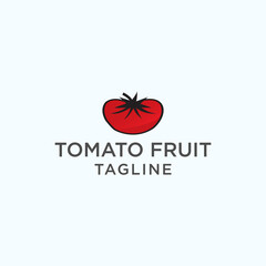Tomato fruit logo icon design