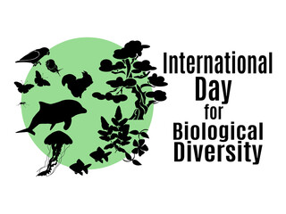 International Day for Biological Diversity, idea for poster, banner, flyer or postcard