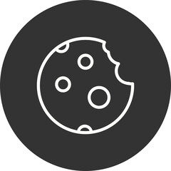 Cookie With Fine Chips Icon