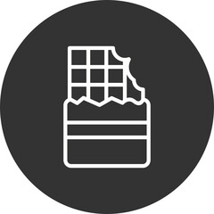 Chocolate Tablet With Bite Icon