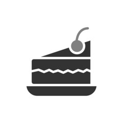 Piece Of Cake On Plate Icon