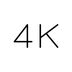 4K simple icon vector. Flat design