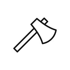 Axe simple icon vector. Flat design