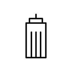 Building icon, vector. Flat design