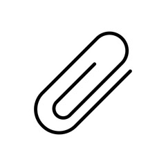 Clip simple icon vector. Flat design