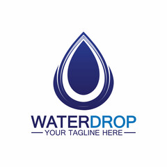 Water drop Logo Template vector illustration design