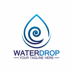 Water drop Logo Template vector illustration design