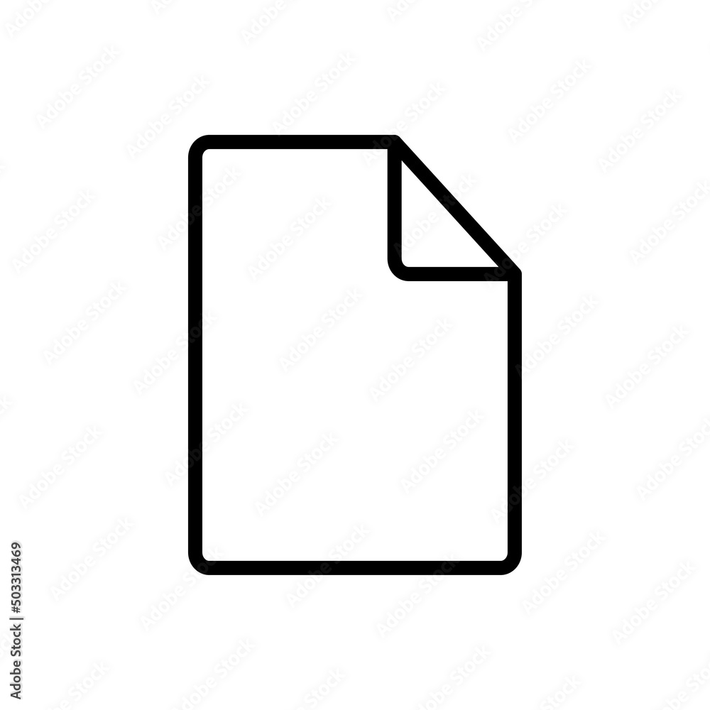 Poster document simple icon vector. flat design
