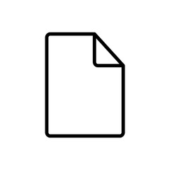 Document simple icon vector. Flat design