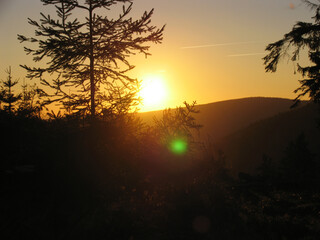 Sonnenuntergang, Abendstimmung, Thüringen, Deutschland, Europa  --
Sunset, Evening mood, Thuringia, Germany, Europe