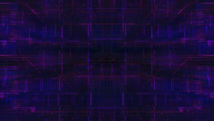 Abstract glitch art grid background image.