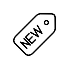 New badge icon vector. Flat design