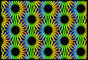 Fototapeta na wymiar Rainbow gradient geometric new pattern background