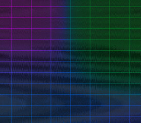 Abstract glitch art grid background image.
