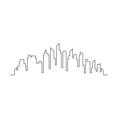 Obraz premium modern city skyline design vector