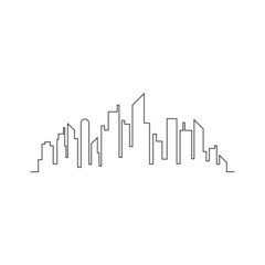 Fototapeta premium modern city skyline design vector