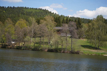 landscape with lake