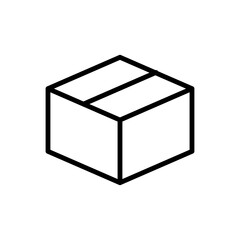 Box icon, vector. Flat design