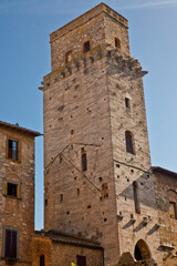 Fototapeta premium San Giminiano città turrita, Siena. Toscana, Italia