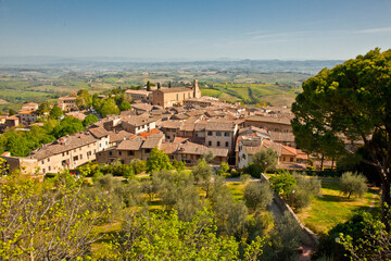 Fototapeta na wymiar San Giminiano città turrita, Siena. Toscana, Italia