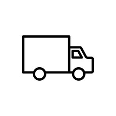 Delivery simple icon vector. Flat design