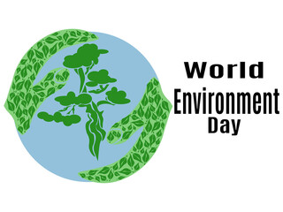 World Environment Day, idea for poster, banner, flyer or postcard