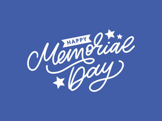 Happy Memorial Day - Stars and Stripes Letter
