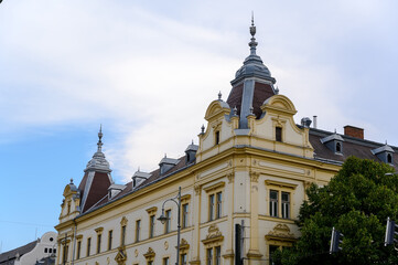 Fototapeta na wymiar Historic architecture in Zalaegerszeg