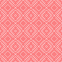 Seamless pattern based on traditional Russian and slavic ornament