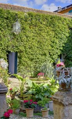 Andalousie Espagne maison, une cour intérieure typiquement andalouse et patio