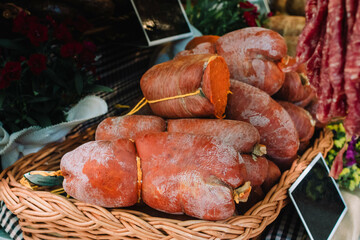 Sobrasada or sobrassada is a typical Majorca sausage with paprika