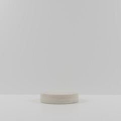 Product display podium decorated for social media