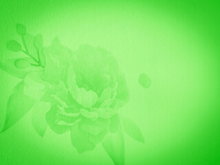 Beautiful abstract green flowers on white background, yellow flower frame, green leaves texture, green background, love theme, green leaves texture, flowers for Christmas and Valentine celebrations