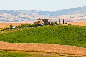 Fototapeta na wymiar Val d'Orcia,Siena, Toscana,panorami