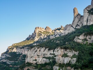 View of Montserrat Mountains, Catalonia