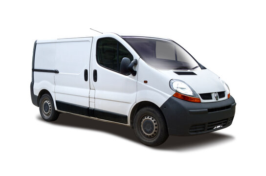 Renault Trafic van isolated on white background, 15 May 2014, Thessaloniki, Greece	
